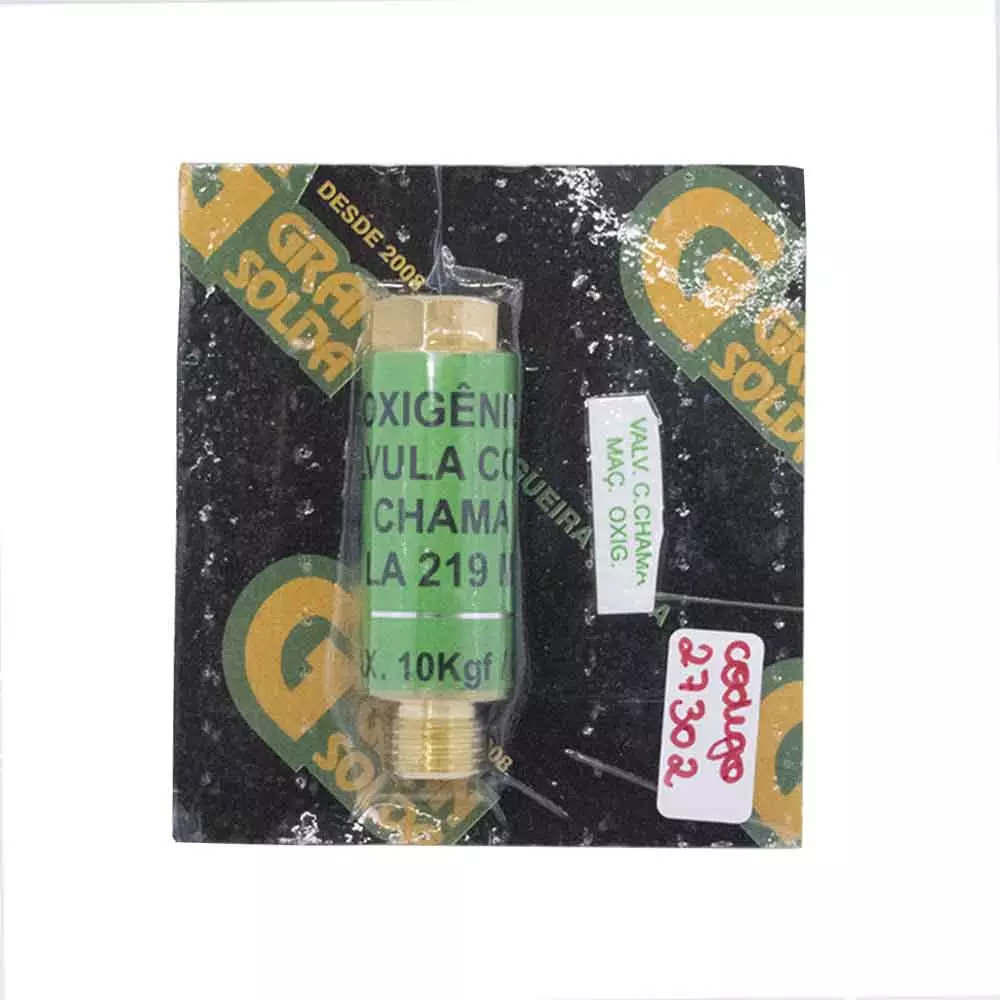 Valvula Seca Vcfn-Maçarico Oxigênio Corta Chama